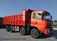 China DFD3318 industriële Stortplaatsvrachtwagen, van de de Kippersvrachtwagen van RHD/van LHD 375HP 8x4 de Rode Kleur fabriek