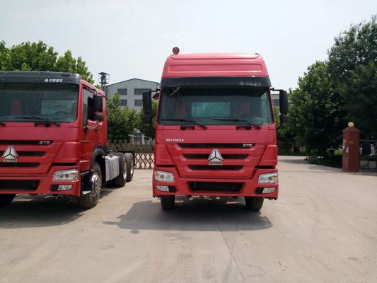 China SINOTRUCK Prime Mover Truck LHD RHD 375HP 6X4 Trekker Aanhangwagen Rode Kleur leverancier