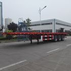 China 3- Semi de Aanhangwagenvrachtwagen van het as Vlakke Bed de Auto-carrier Semi Aanhangwagen van de 40 Tonnuttige lading fabriek
