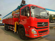 China 6x4 Opgezette de Kraan van de aandrijvingswijze 10T Vrachtwagen/van de Bouwkraan Vrachtwagen met Cummins-Motor fabriek