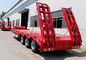 Semi Aanhangwagen van het Koolstofstaal de Lage Bed, 3 Assen/4 As Semi Aanhangwagen voor Logboekvervoer