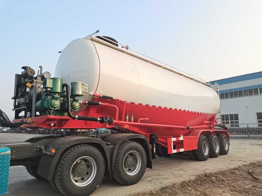 Zementtanker voor bulk, halftrailer van 10000 gallon, droge cementtrailer van 40 Cbm