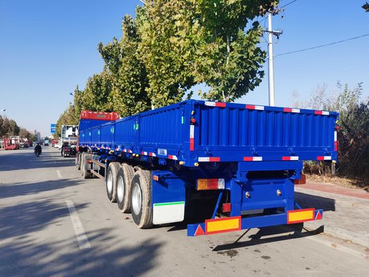 3 Triple axel vracht aanhangwagen zijwand vracht semi-aanhangwagen vrachtwagen 40-60 ton 13000mm