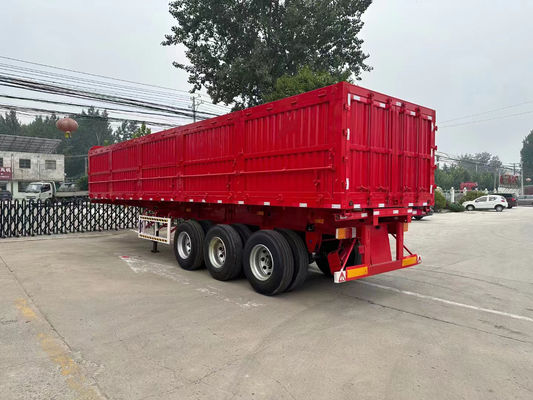 50cbm 80 ton Tractor Side Dump Semi Trailer 3 Assen Side Tipper Semi Truck Trailer