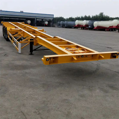 Nieuw ontwerp 3 as Skeleton Container Chassis Semi Trailer 40ft Skeleton Semi Trailer