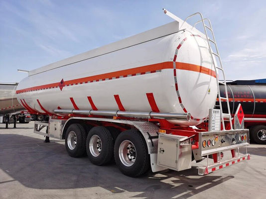 3 Assen 42000 45000 Liters Aluminium Carbon Steel Olie Tanker Brandstof Tank Halve aanhangwagen Olie Tank Truck Aanhangwagen