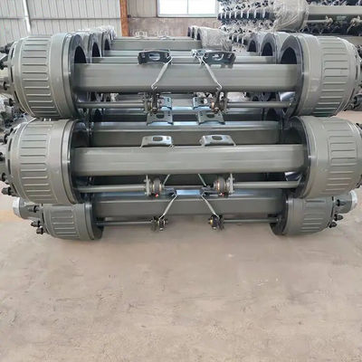 China Factory Trailer Axle Axel 20T met Trailer Rims Wielen Traileronderdelen leveranciers